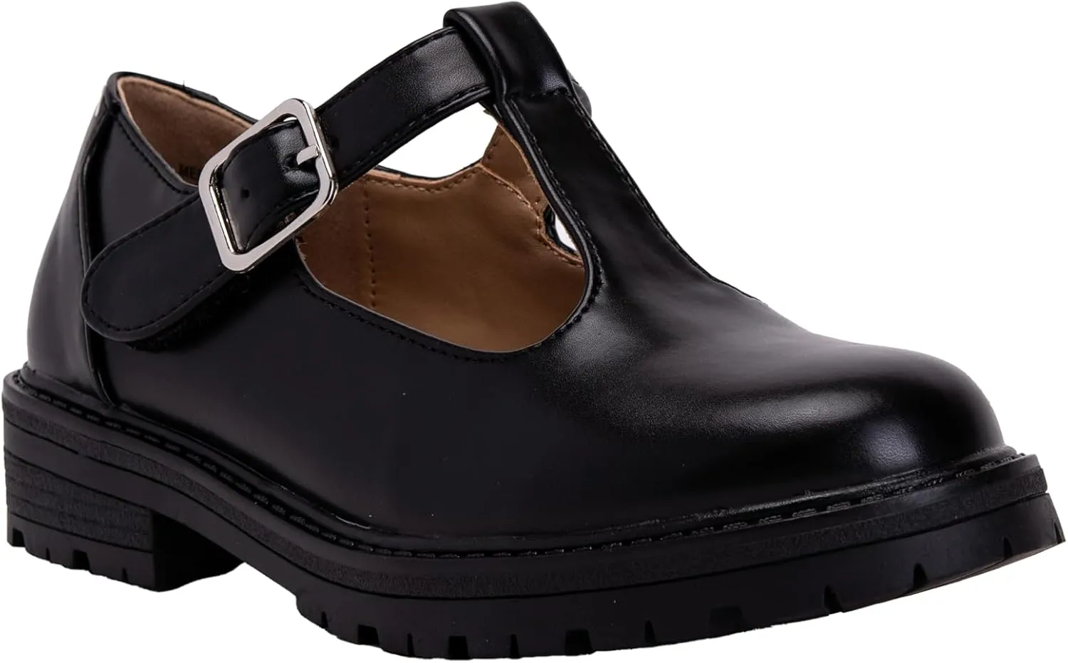 Girls Mary Jane Shoes Oxford Dress Heels Round Toe T-Strap Platform Chunky Low Heel Pumps Lily-2 ~