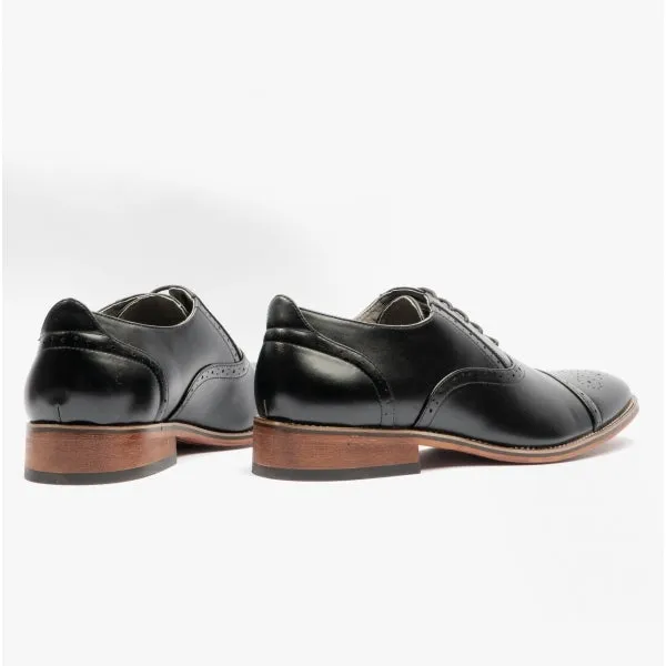 Goor FRANCIS Mens Oxford Lace Up Shoes Black