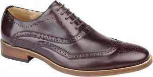 Goor Mens 5 Eye Wing Capped Oxford Brogues