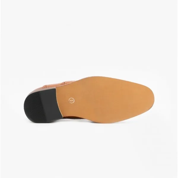 Goor TOMMY JNR Boys Oxford Brogues Tan