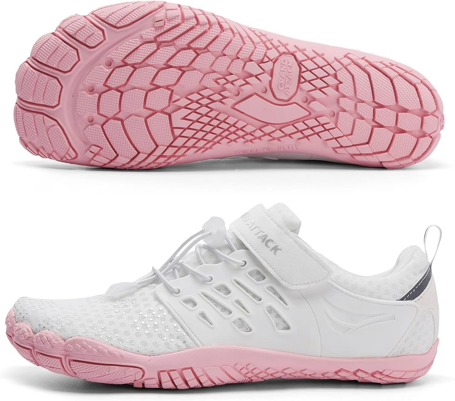 Grand Attack Barefoot Shoes Women Minimalist Zero Drop Lightweight Cross-Trainer for Wrestling Boxing Weightlifting Walking Shoes