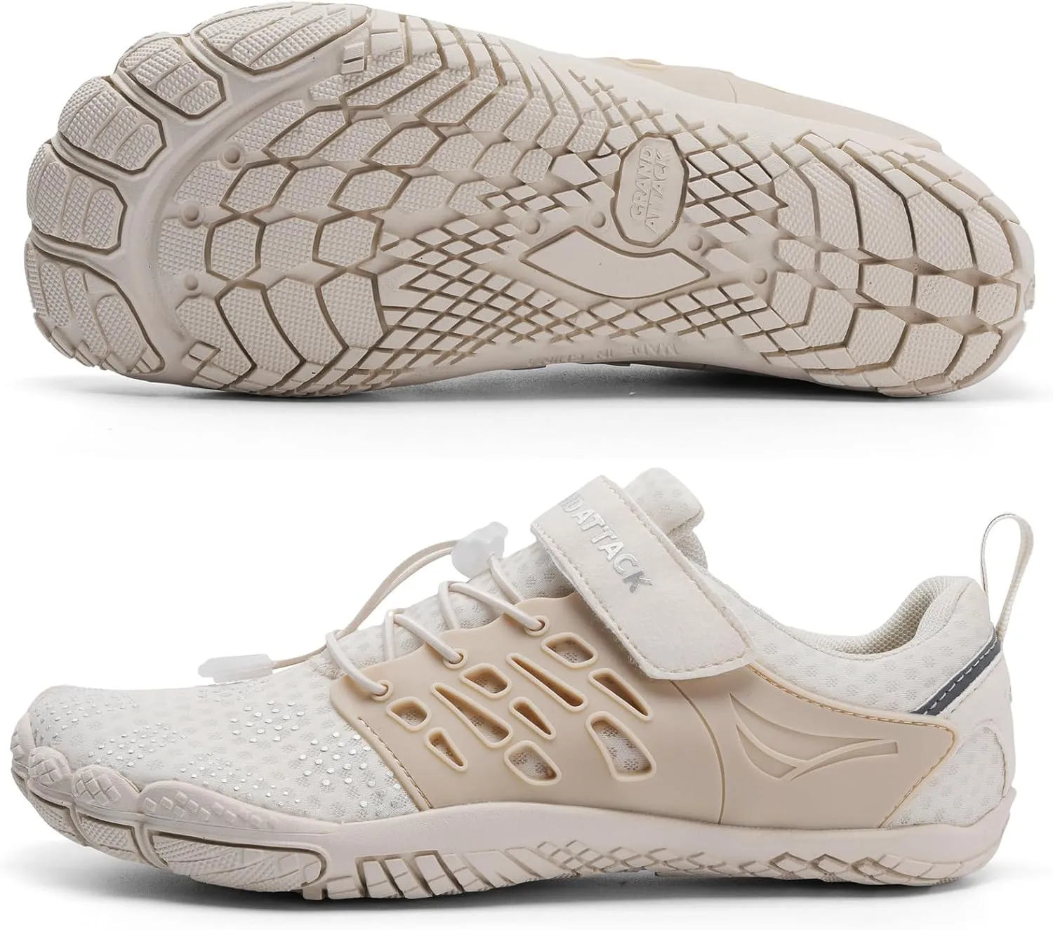 Grand Attack Barefoot Shoes Women Minimalist Zero Drop Lightweight Cross-Trainer for Wrestling Boxing Weightlifting Walking Shoes