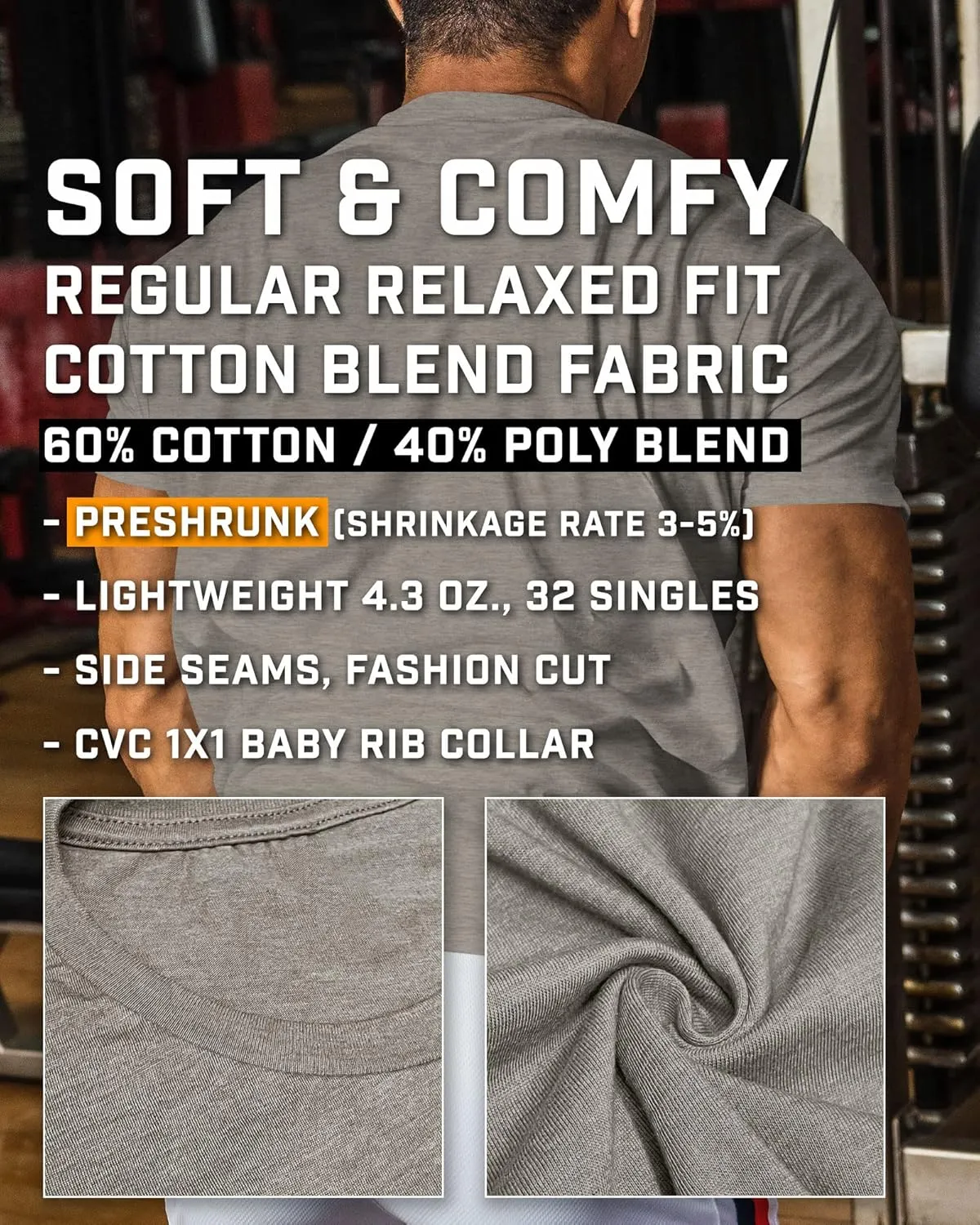 Gymish Lifestyle 2 More Workout Shirts for Men, Motivational T-Shirt for Gym