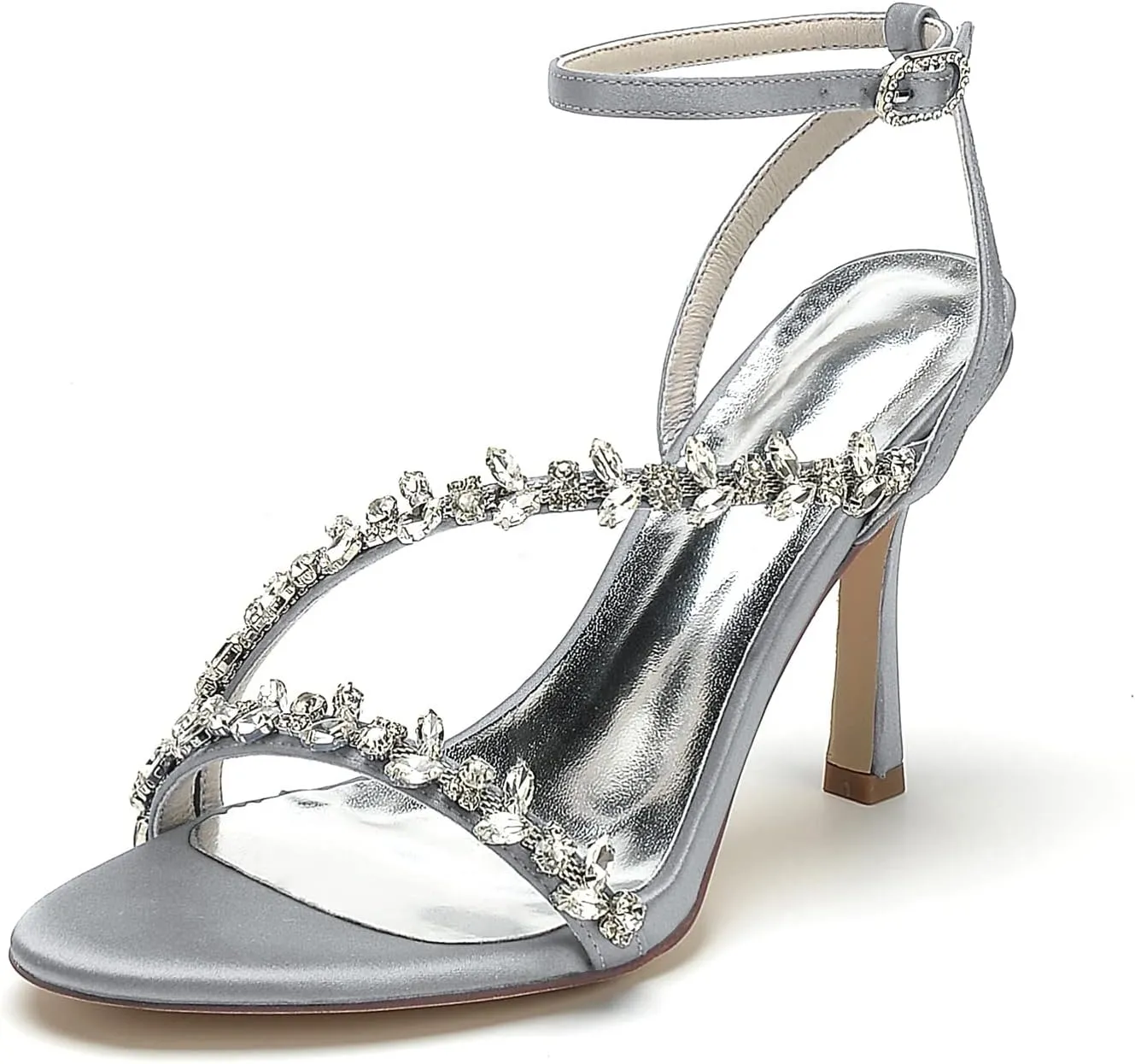 Heeled Sandals High Heels for Women Sexy Stiletto Heel Pumps Peep Toe Slingback Bride Shoes for Wedding Bridal Dress Shoes Bridesmaids