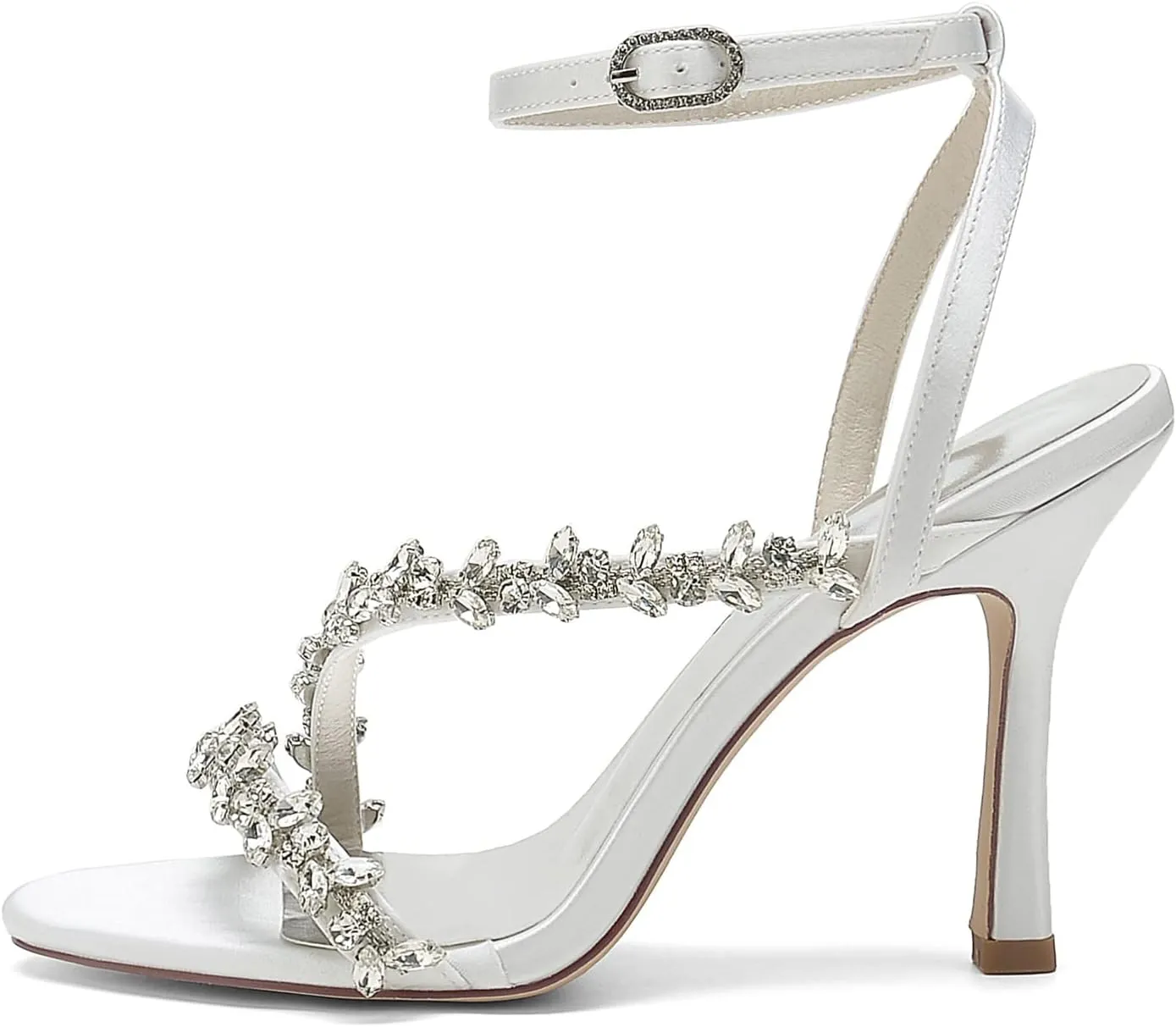 Heeled Sandals High Heels for Women Sexy Stiletto Heel Pumps Peep Toe Slingback Bride Shoes for Wedding Bridal Dress Shoes Bridesmaids