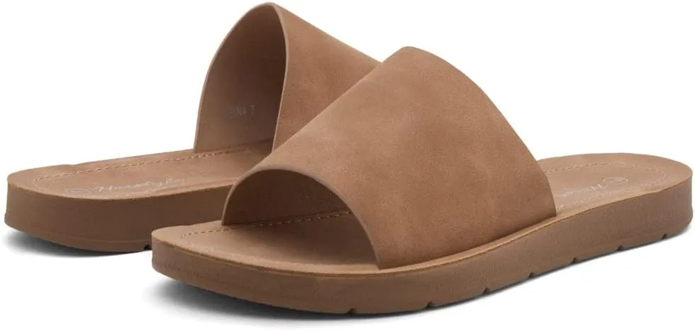Herstyle Women’s Flat Sandals 2025 – Dressy Fashion Slides with Cushioned Footbed | Open Toe, Slip-On Lightweight Sandals for Summer, Beach & Daily Casual Wear