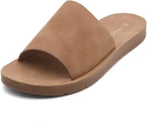 Herstyle Women’s Flat Sandals 2025 – Dressy Fashion Slides with Cushioned Footbed | Open Toe, Slip-On Lightweight Sandals for Summer, Beach & Daily Casual Wear