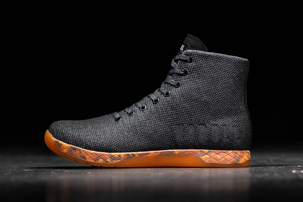 HIGH-TOP BLACK HEATHER ORANGE TRAINER (WOMEN'S)