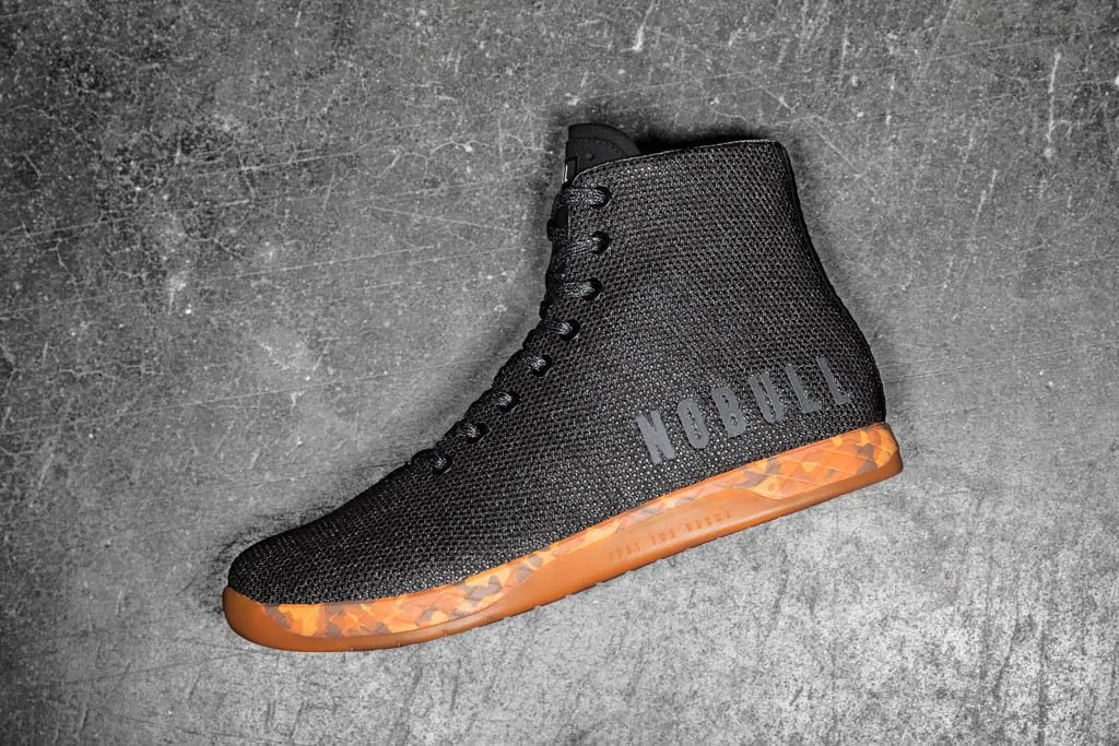 HIGH-TOP BLACK HEATHER ORANGE TRAINER (WOMEN'S)