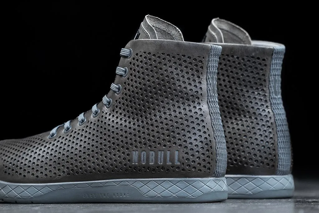 HIGH-TOP NORDIC GREY LEATHER TRAINER (WOMEN'S)