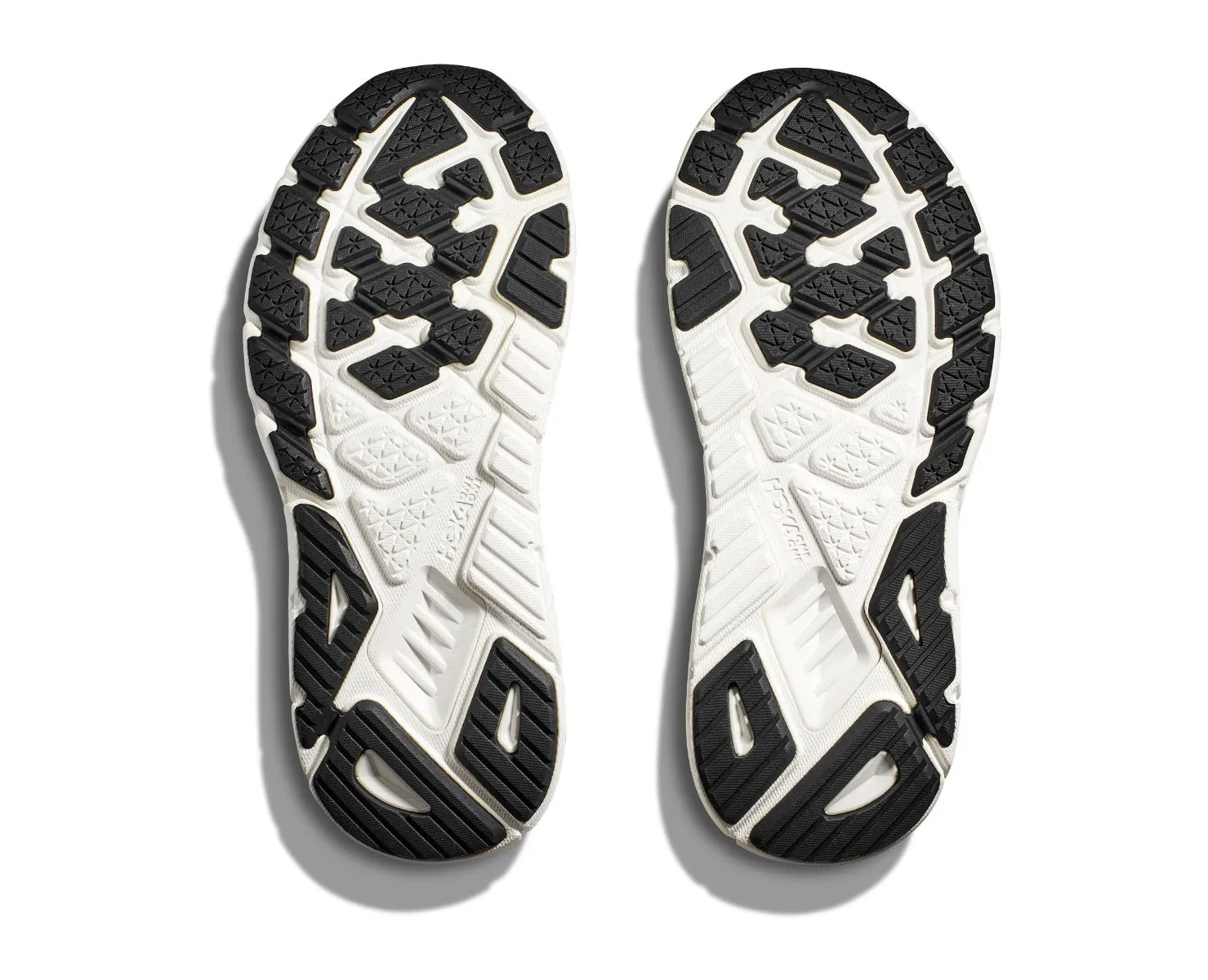 Hoka Black/White Arahi 7 Men's Wide Width Running Shoes 1147870-BWHT