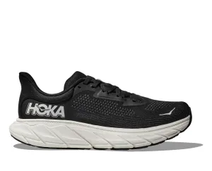 Hoka Black/White Arahi 7 Women's Wide Width Running Shoes 1147890-BWHT
