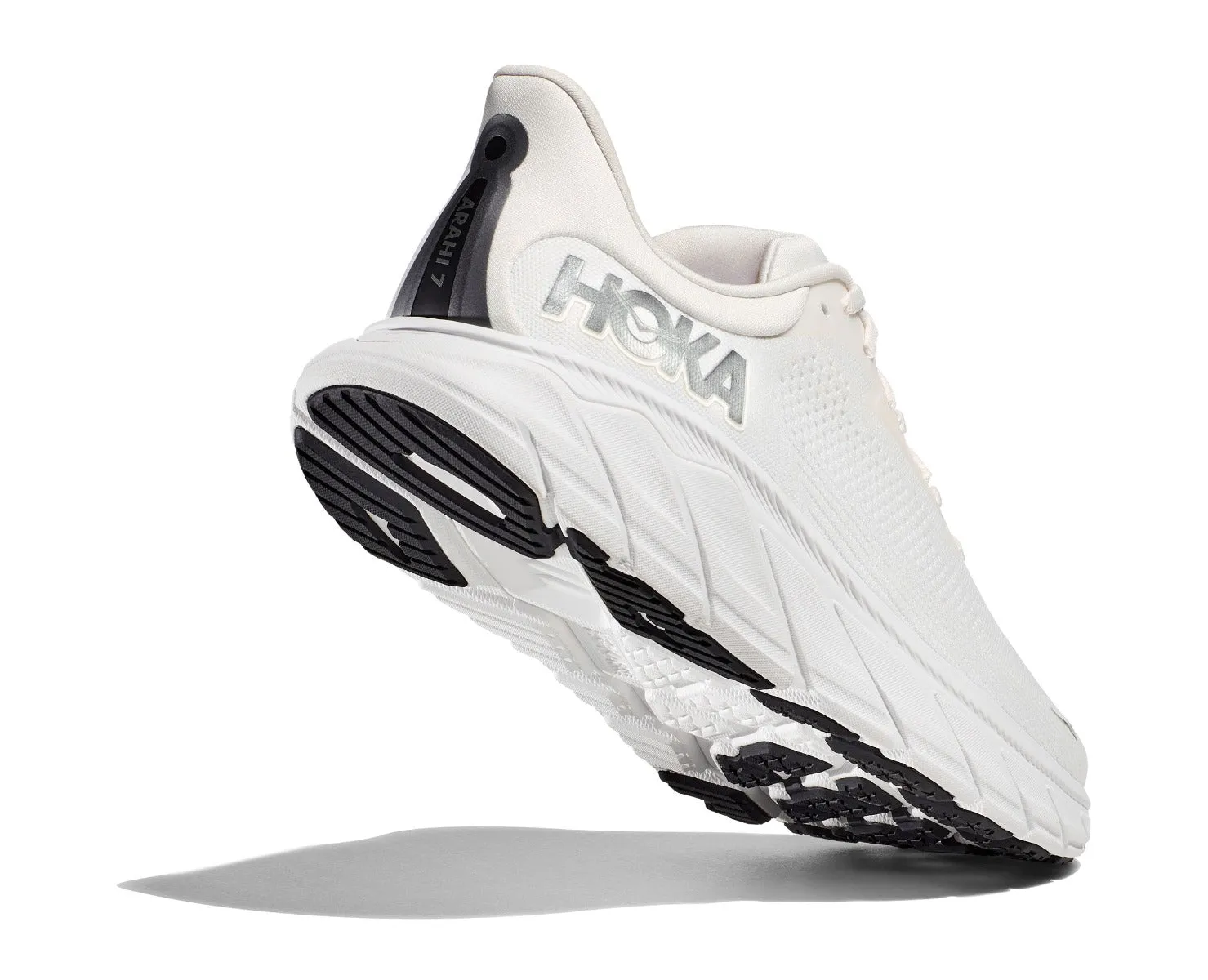 Hoka Blanc De Blanc/Steel Wool Arahi 7 Men's Wide Width Running Shoes 1147870-BDBSW