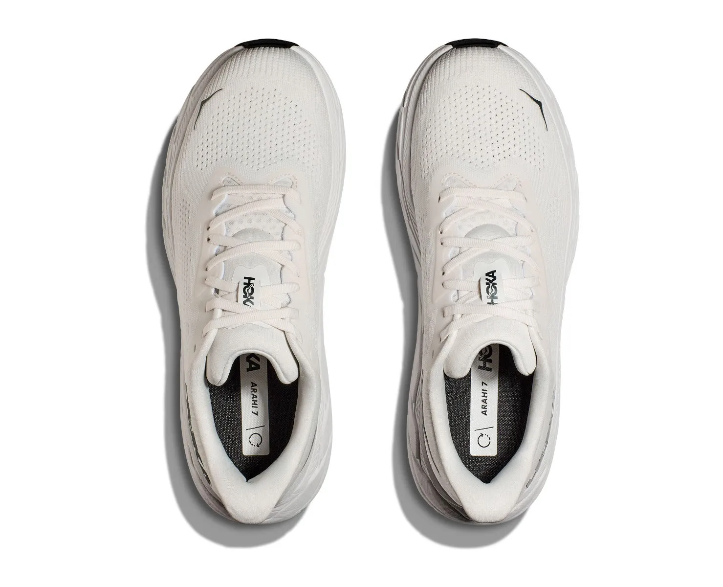 Hoka Blanc De Blanc/Steel Wool Arahi 7 Men's Wide Width Running Shoes 1147870-BDBSW