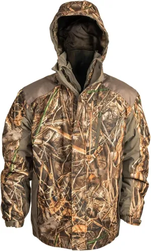 HOT SHOT Men’s 3-in-1 Insulated Camo Hunting Parka, Waterproof Jacket, Versatile Camouflage Hunting Clothes for Men