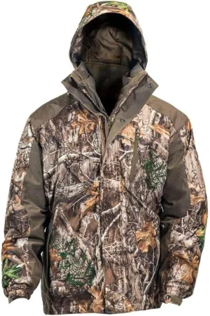 HOT SHOT Men’s 3-in-1 Insulated Camo Hunting Parka, Waterproof Jacket, Versatile Camouflage Hunting Clothes for Men