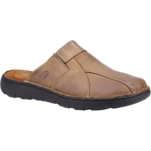 Hush Puppies Carson Leather Men's Olive Mules
