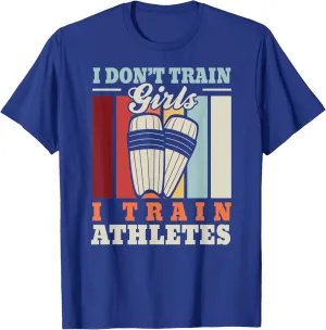 I train athletes – Cricket trainer cricketer cricket coach T-Shirt
