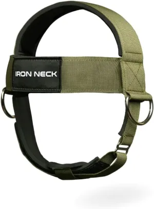 Iron Neck Weight Lifting Harness, Versatile Neck Exerciser and Trainer with Adjustable Fit Designed for Strengthening Exercises, Portable Workout Equipment for Home and Gym Use