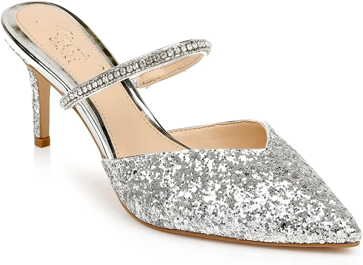 Jewel Badgley Mischka Jan Strappy Pointed Toe Stiletto