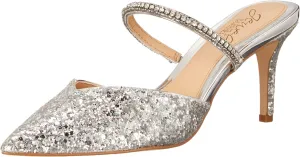 Jewel Badgley Mischka Jan Strappy Pointed Toe Stiletto