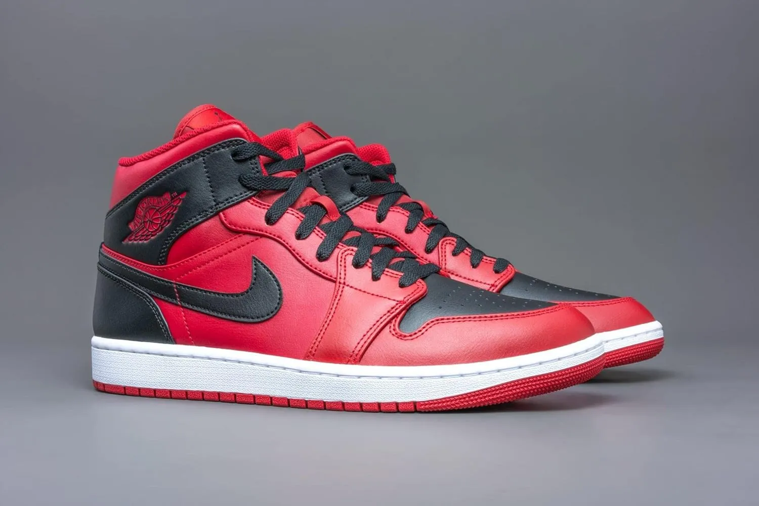 Jordan Mens Jordan 1 Mid 554724 660 Reverse Bred - Size