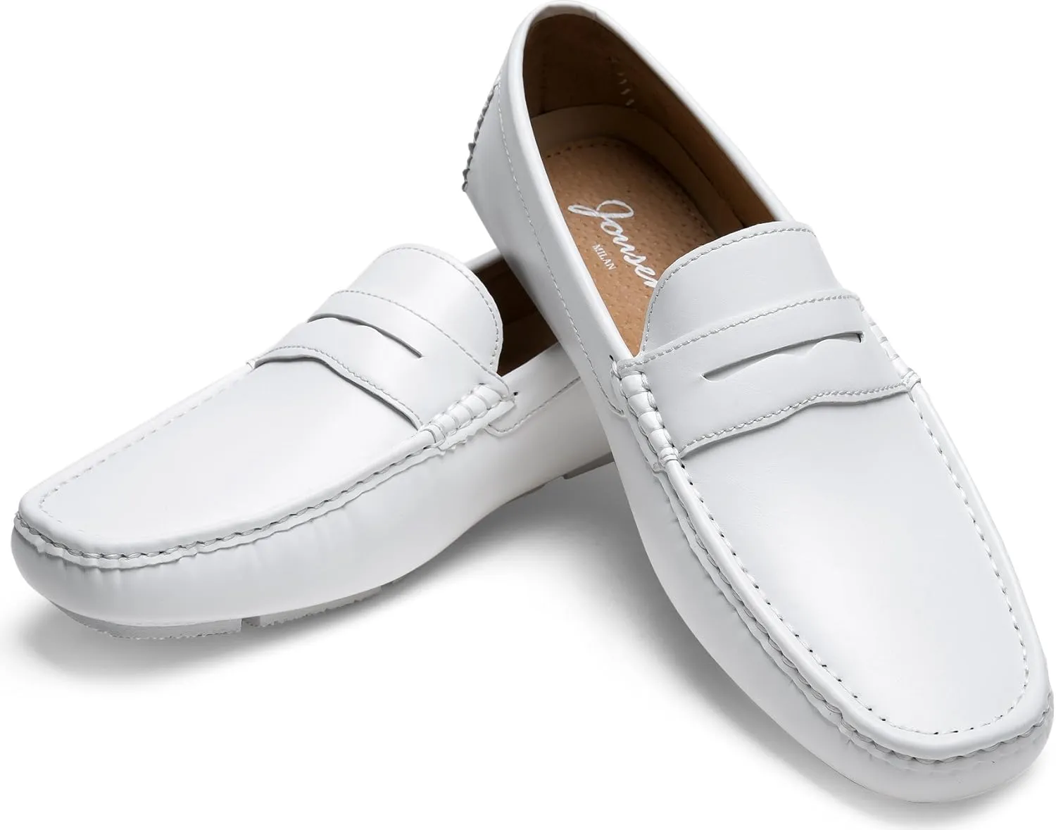 Jousen Men's Loafers Casual Slip On Shoes Soft Penny Loafers for Men Lightweight Driving Boat Shoes