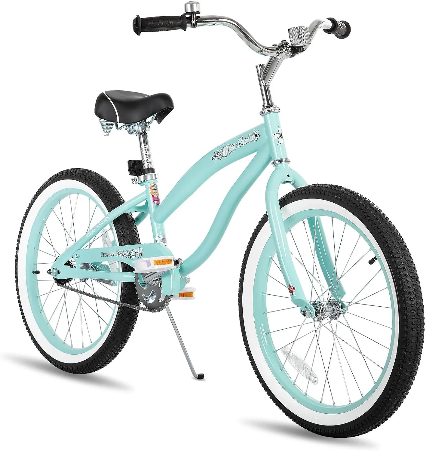 JOYSTAR 20" 24" 26" Beach Cruiser Bike for Girls, Boys, Mens and Womens, Single Speed Kids Cruiser Bikes with Coaster Brake, Multiple Colors