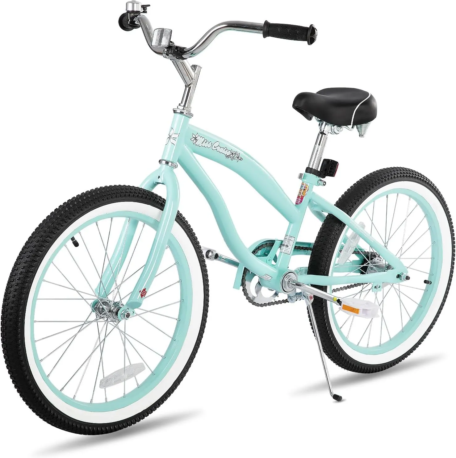 JOYSTAR 20" 24" 26" Beach Cruiser Bike for Girls, Boys, Mens and Womens, Single Speed Kids Cruiser Bikes with Coaster Brake, Multiple Colors