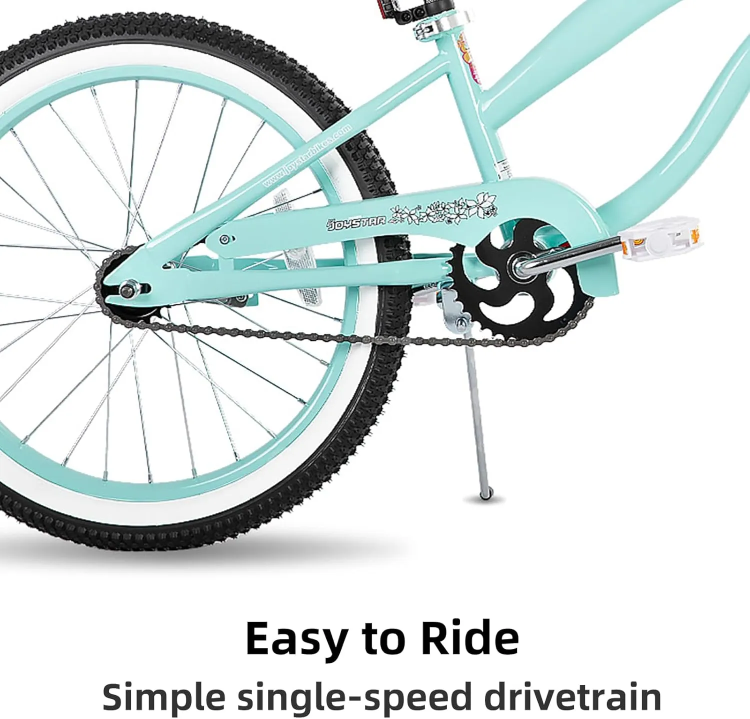 JOYSTAR 20" 24" 26" Beach Cruiser Bike for Girls, Boys, Mens and Womens, Single Speed Kids Cruiser Bikes with Coaster Brake, Multiple Colors