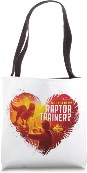 Jurassic World Will You Be My Raptor Trainer Tote Bag