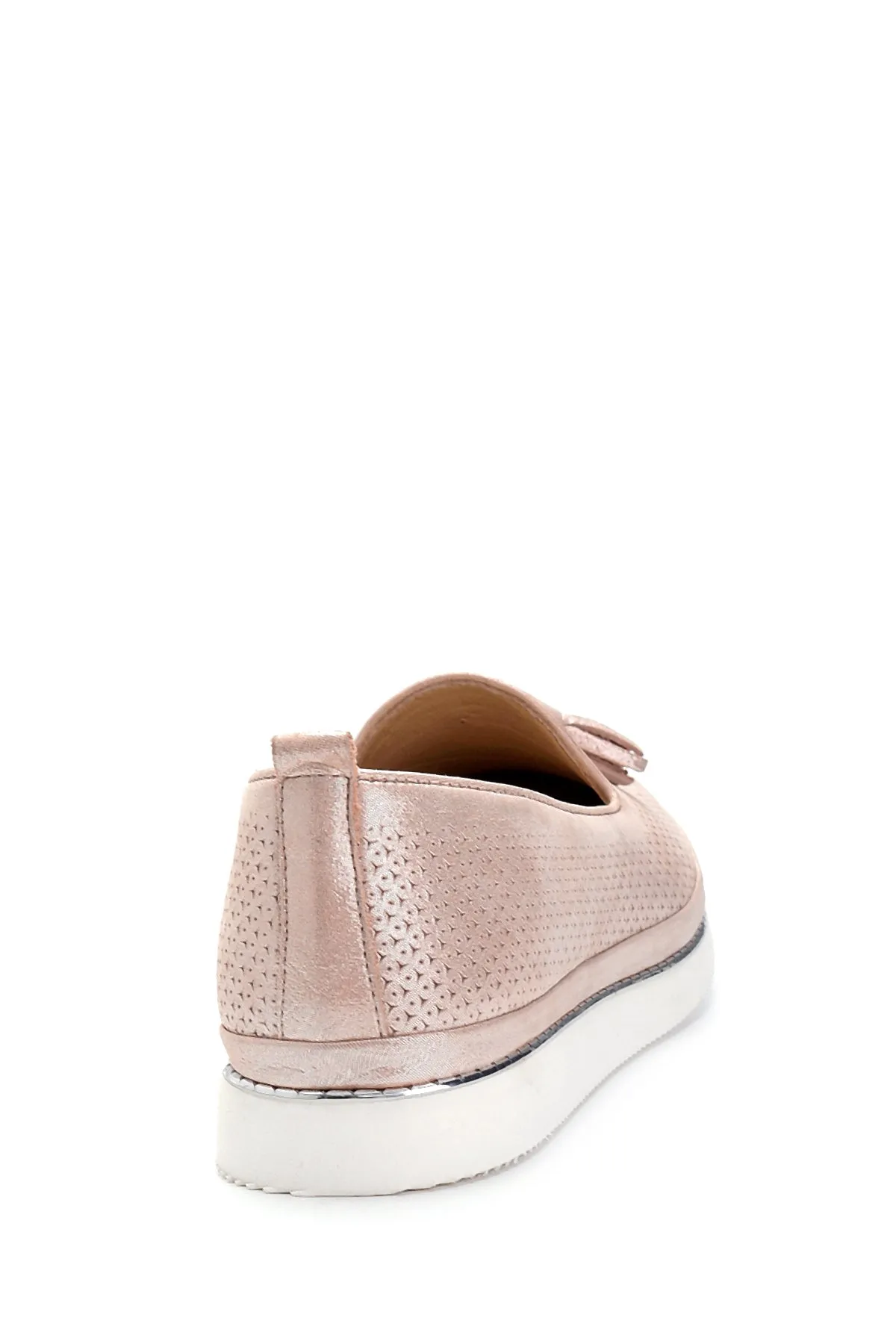 Kadın Deri Sim Detaylı Loafer