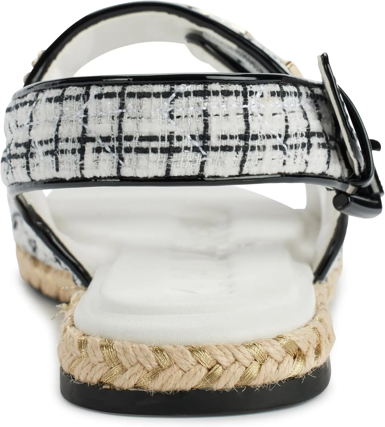 KARL LAGERFELD Women's Cushioned Insole Everyday Charlay-Ankle Strappy Sandal Flat