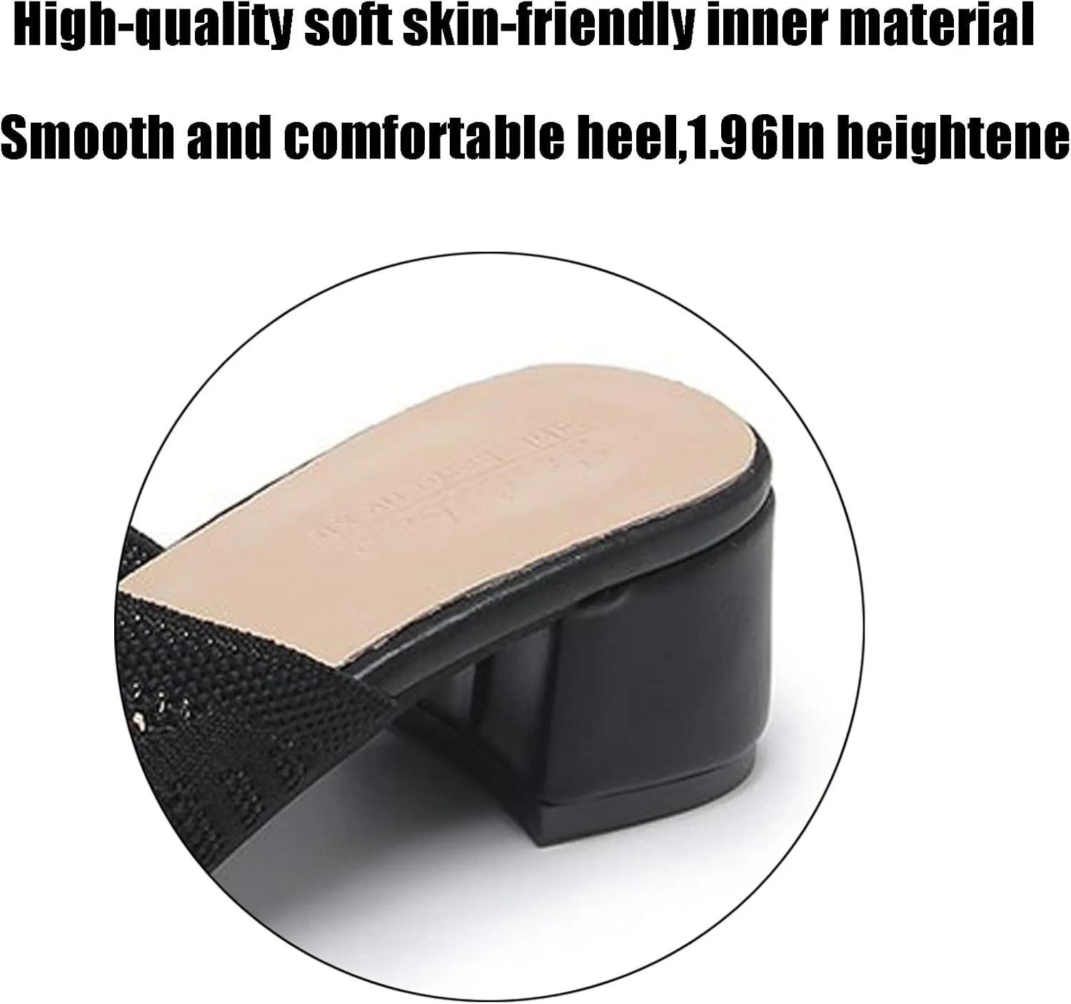 KCTRFSJ Women's Knit Mesh Slip On Block Heeled Mule Sandals Fashion Square Toe Comfort Casual Beach Low Chunky Heels Open Toe Walking Slide Sandals