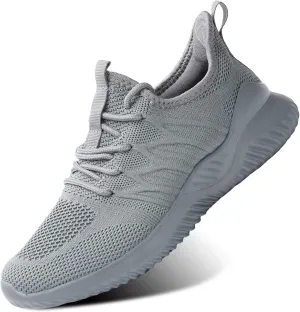 KEEZMZ Womens Ladies Walking Running Shoes Slip On Lightweight Casual Tennis Sneakers Clothes Shoes