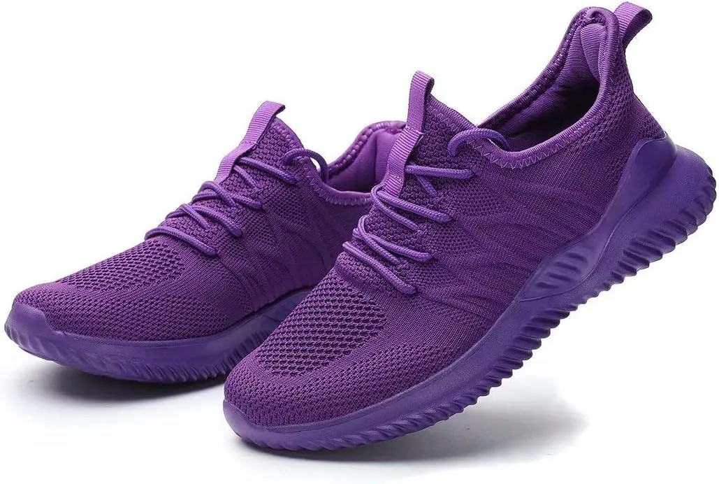 KEEZMZ Womens Ladies Walking Running Shoes Slip On Lightweight Casual Tennis Sneakers Clothes Shoes