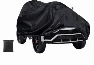 Kids Car Cover,Outdoor Heavy Duty 600D Power Wheels for Kids Waterproof Cover,Kids Ride-On Toy Car Cover with Buckle and Vent,All Weather,The Handle is a Reflective Strip Again