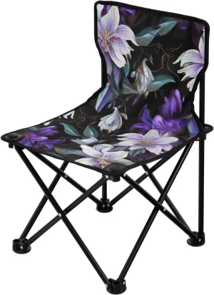 Kigai Folding Camping Chair Heavy Duty Chair Ultralight Compact Portable Beach Chair for Outdoor Camp, Hiking, Travel, Beach, Sporting Event and Picnic, Colorful Pattern