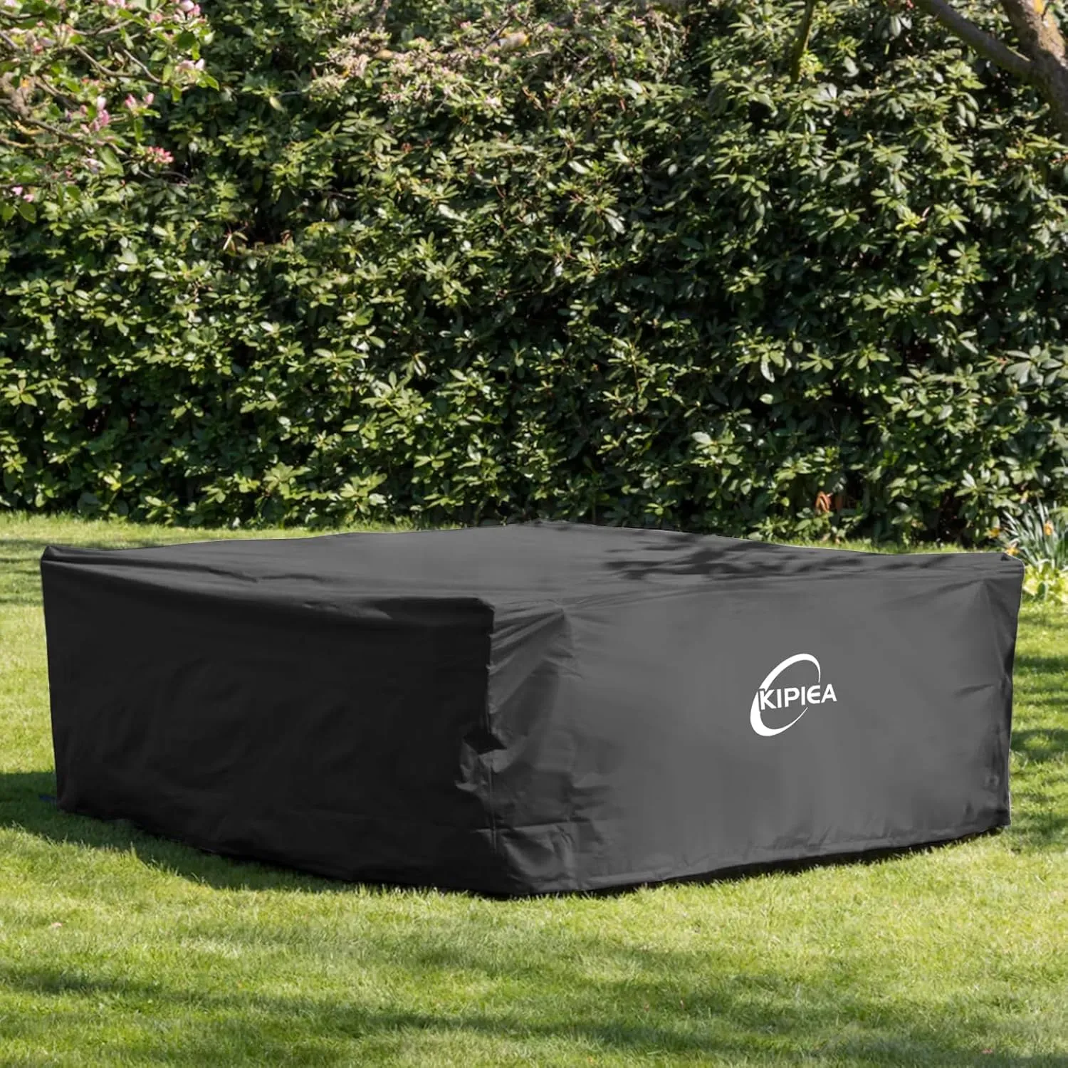 Kipiea Patio Furniture Covers Waterproof Winter, Heavy-Duty Outdoor Furniture Set Covers for Table Chairs, Anti-UV, No Tears or Fading (110" L x 84" W x 28" H)