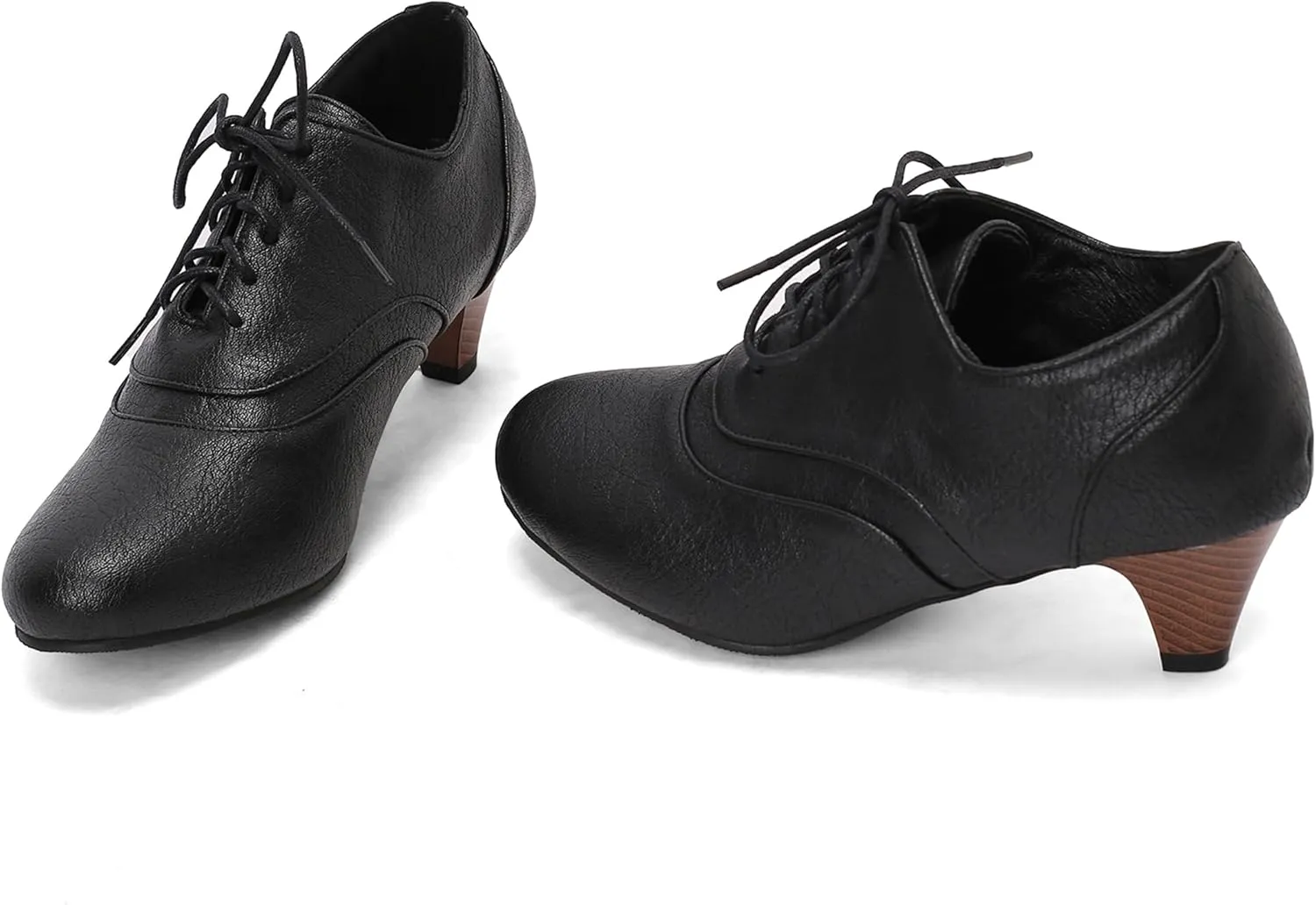 Kitten Heel Oxford Women Brogue Derby Lace Up