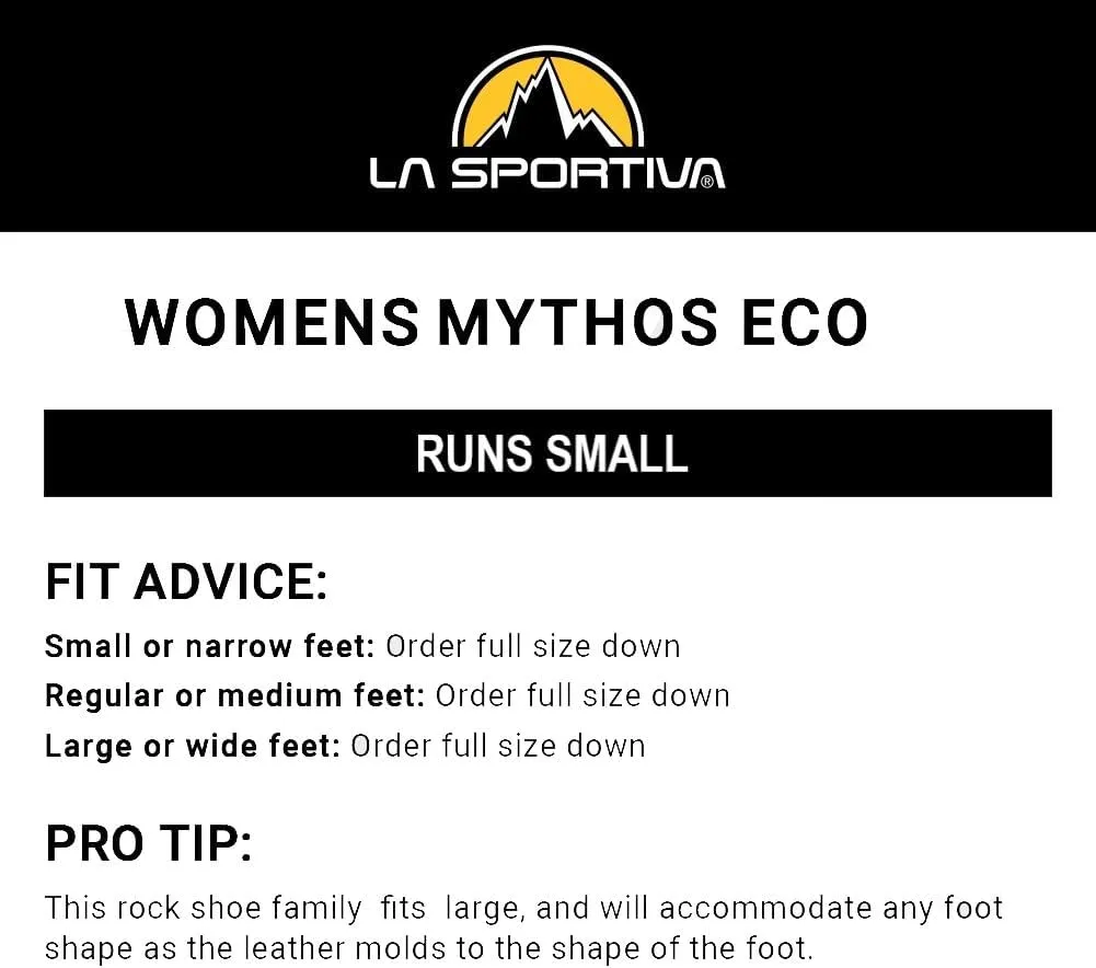 La Sportiva Womens Mythos Eco Rock Climbing Shoes