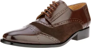 LIBERTYZENO Mens Leather Adults Stitched Welt Lace Up Oxford Dress Shoes for Prom Graduation