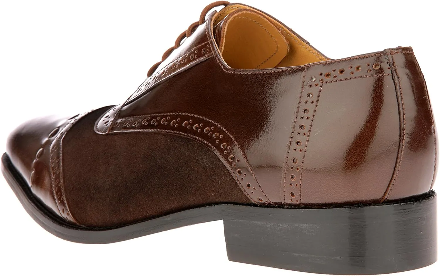 LIBERTYZENO Mens Leather Adults Stitched Welt Lace Up Oxford Dress Shoes for Prom Graduation