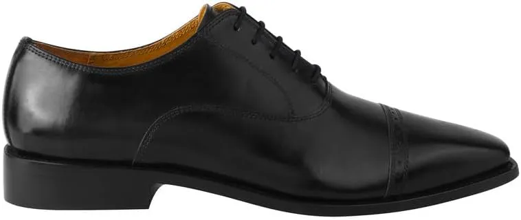 LIBERTYZENO Mens Tread Design Genuine Leather Lace Up Oxford Dress Shoes