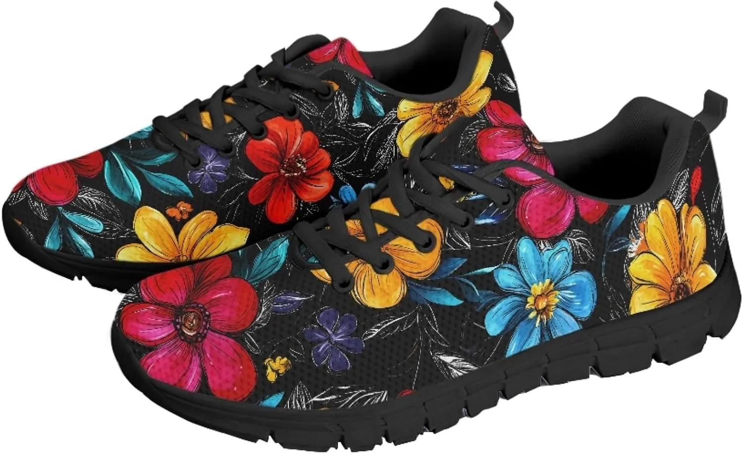 Lightweight Sports Shoes Adults Teens Trainer Running Travel Womens Sneaker Walking Low Heel Lace Up Sneakers
