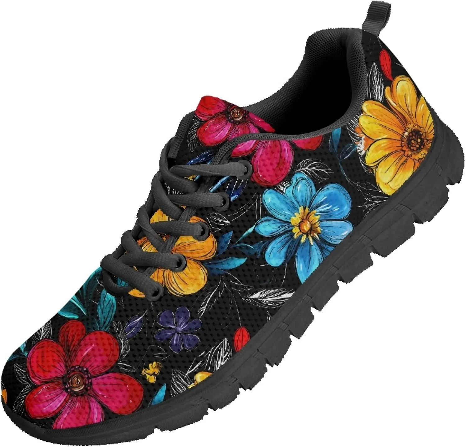 Lightweight Sports Shoes Adults Teens Trainer Running Travel Womens Sneaker Walking Low Heel Lace Up Sneakers