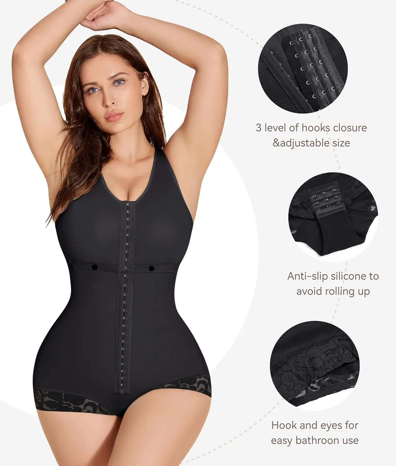 M MYODRESS Fajas Colombianas Tummy Tuck Compression Garment for Women Waist Trainer Postpartum Shapewear