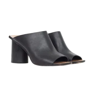 Maison Margiela Leather Cylinder Heeled Mule