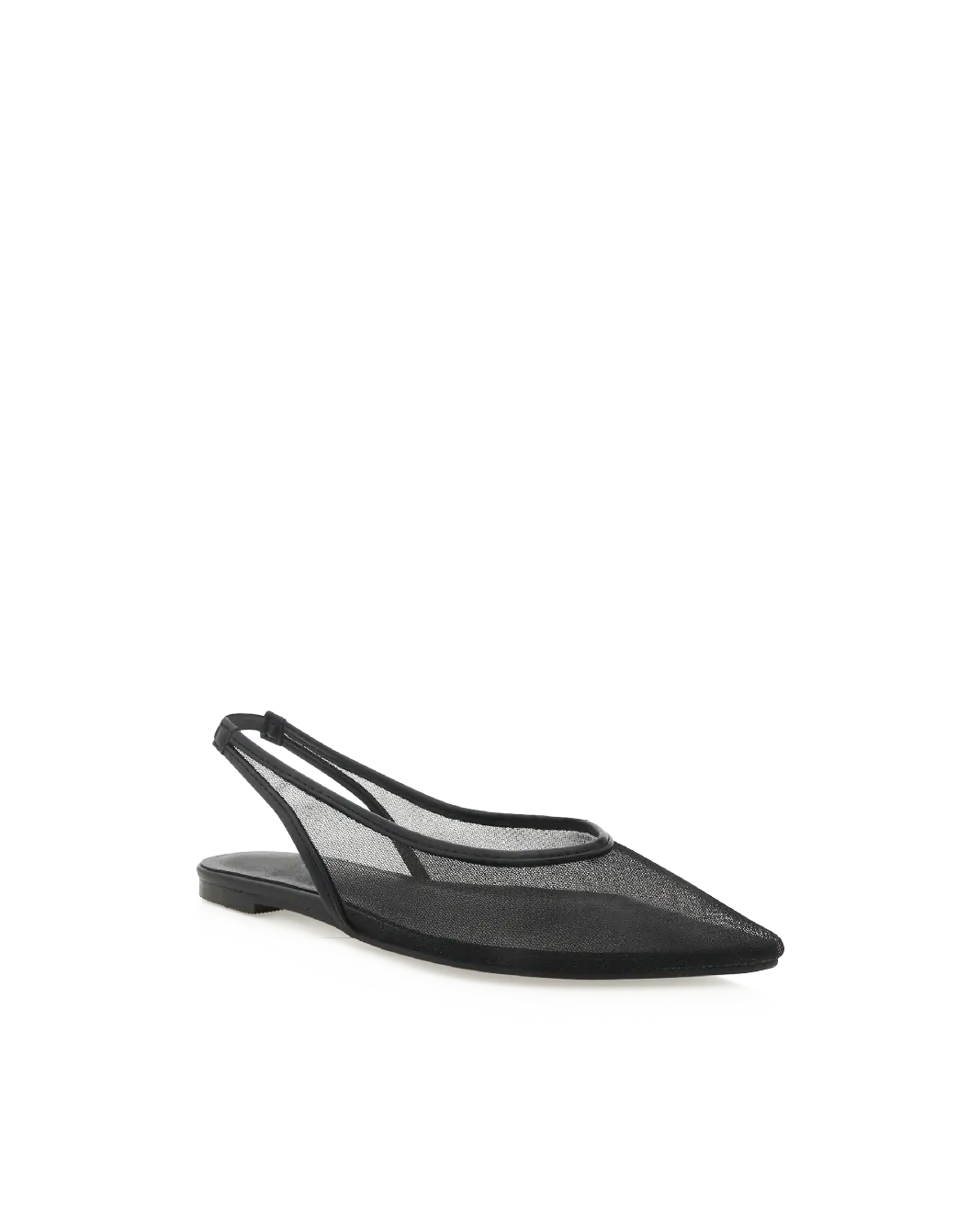 MARGOT Flat Mule - Black Mesh