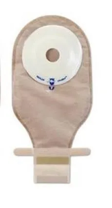 Marlen 53425 UltraMax Drainable Flat Pouch, AquaTack Hydrocolloid Barrier, Kwick-Klose Fastener, 1", Opaque, Box of 5